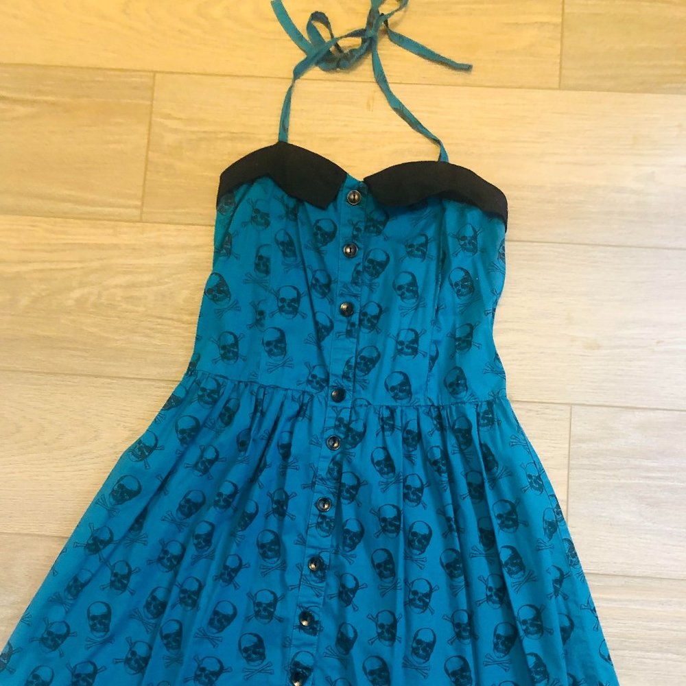 Sourpuss Pin-Up Skull Dress